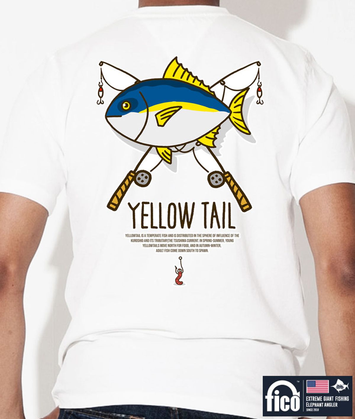 돌돌(DOLDOL) FICO_tshirts-113 익스트림 낚시 브랜드 피코 시즌2 캐릭터 그래픽 디자인 티셔츠