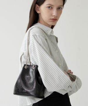 TIWI chain leather bucket bag 6 color