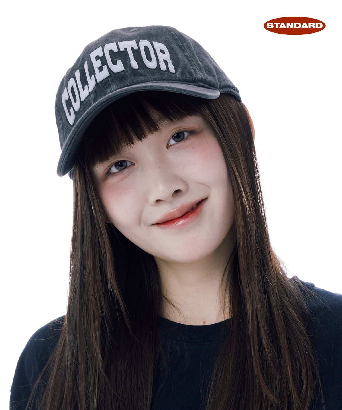 루오에스팩(LUOESPAC) 콜렉터 워싱 볼캡 (블랙)