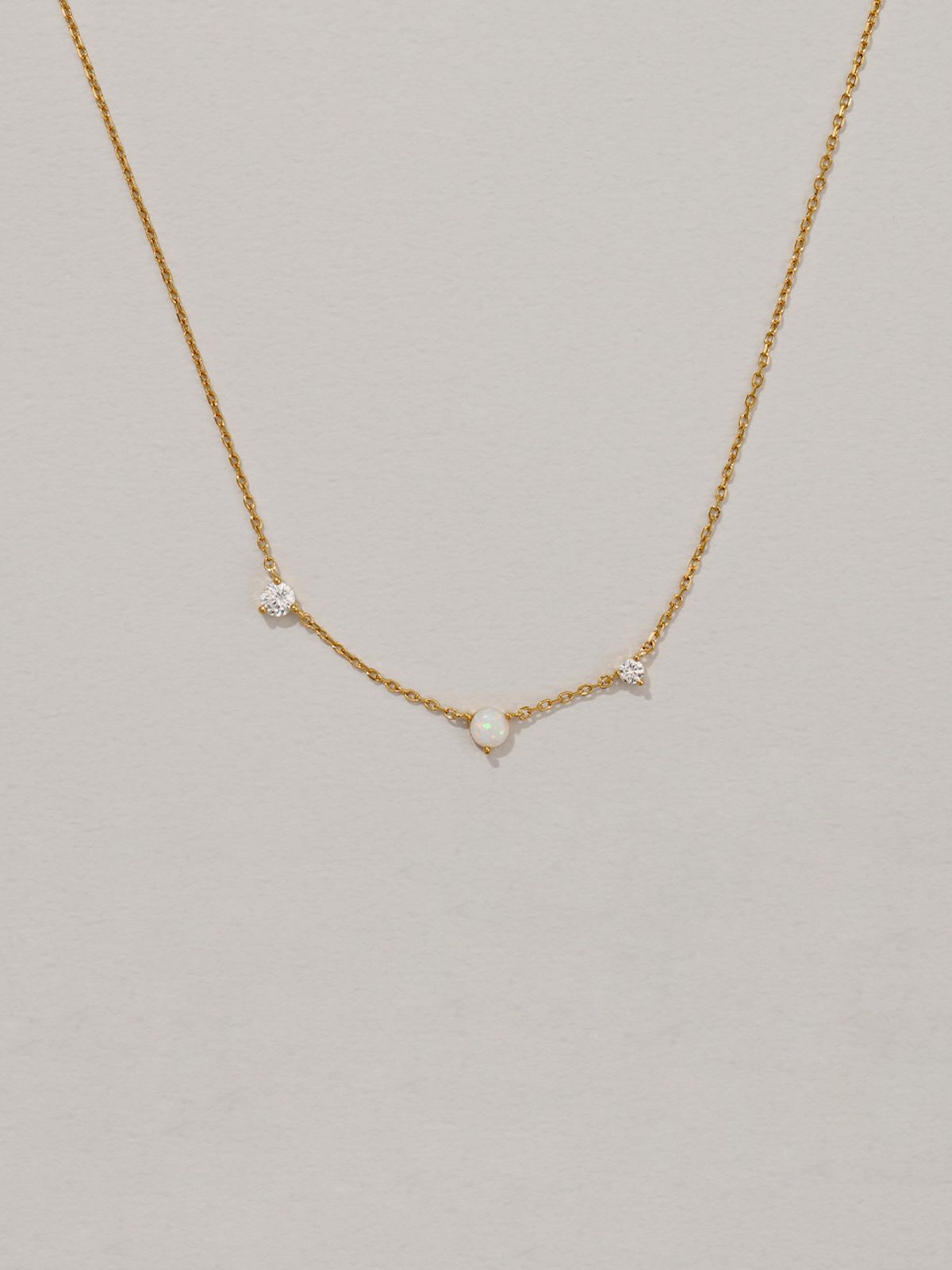 마나에트(MANAET) Opal Triple Stone N