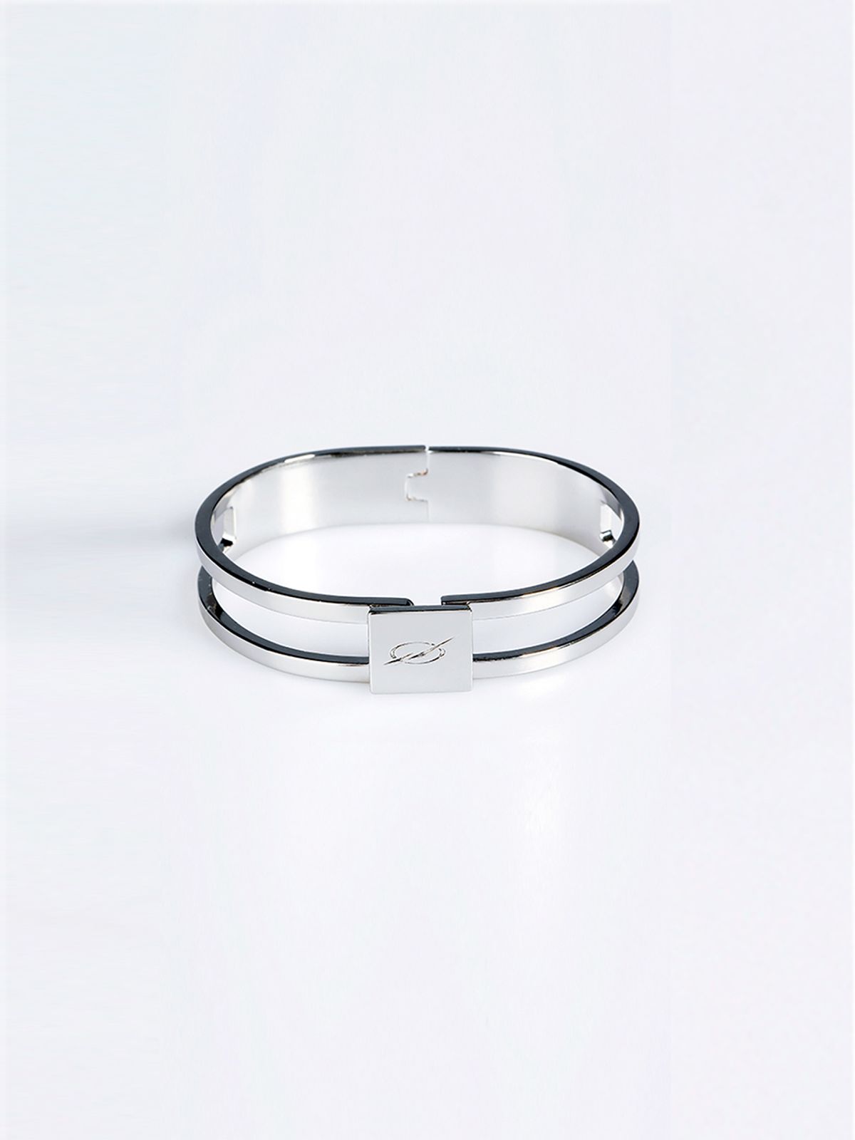51퍼센트(51PERCENT) Double Line Logo Bracelet - silver
