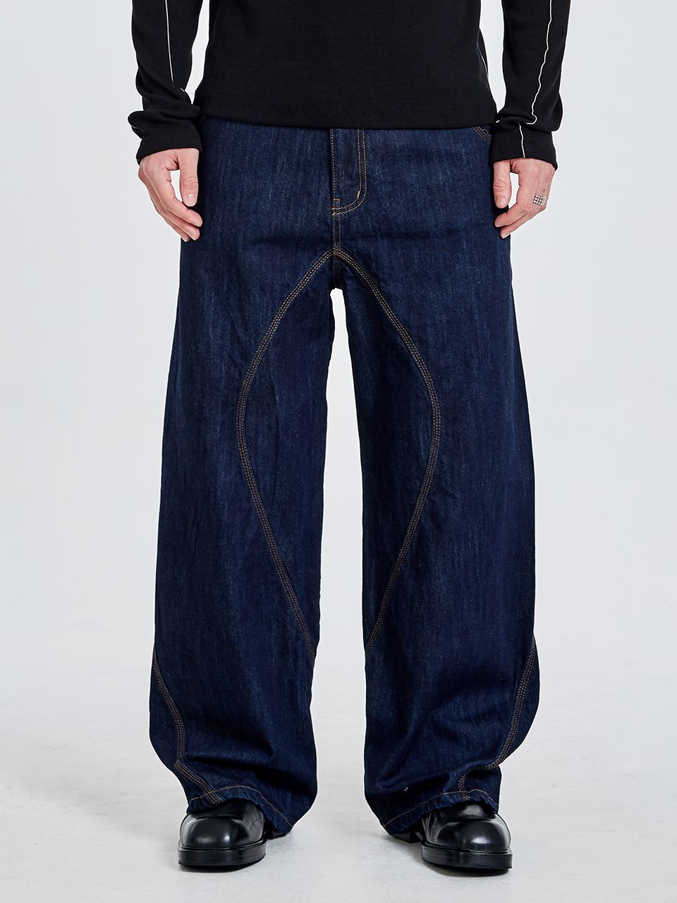 51PERCENT TUNNEL LINING TROUSER 51パーセント MUSINSA | 51PERCENT Tunnel lining wide pants - RAW