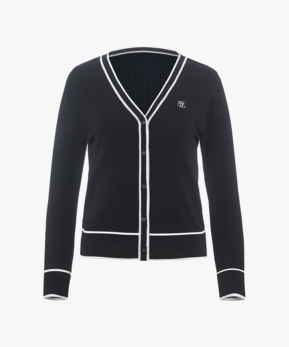 Fair Liar フェアライアー ゴルフウェア フリル カーディガン 23FW