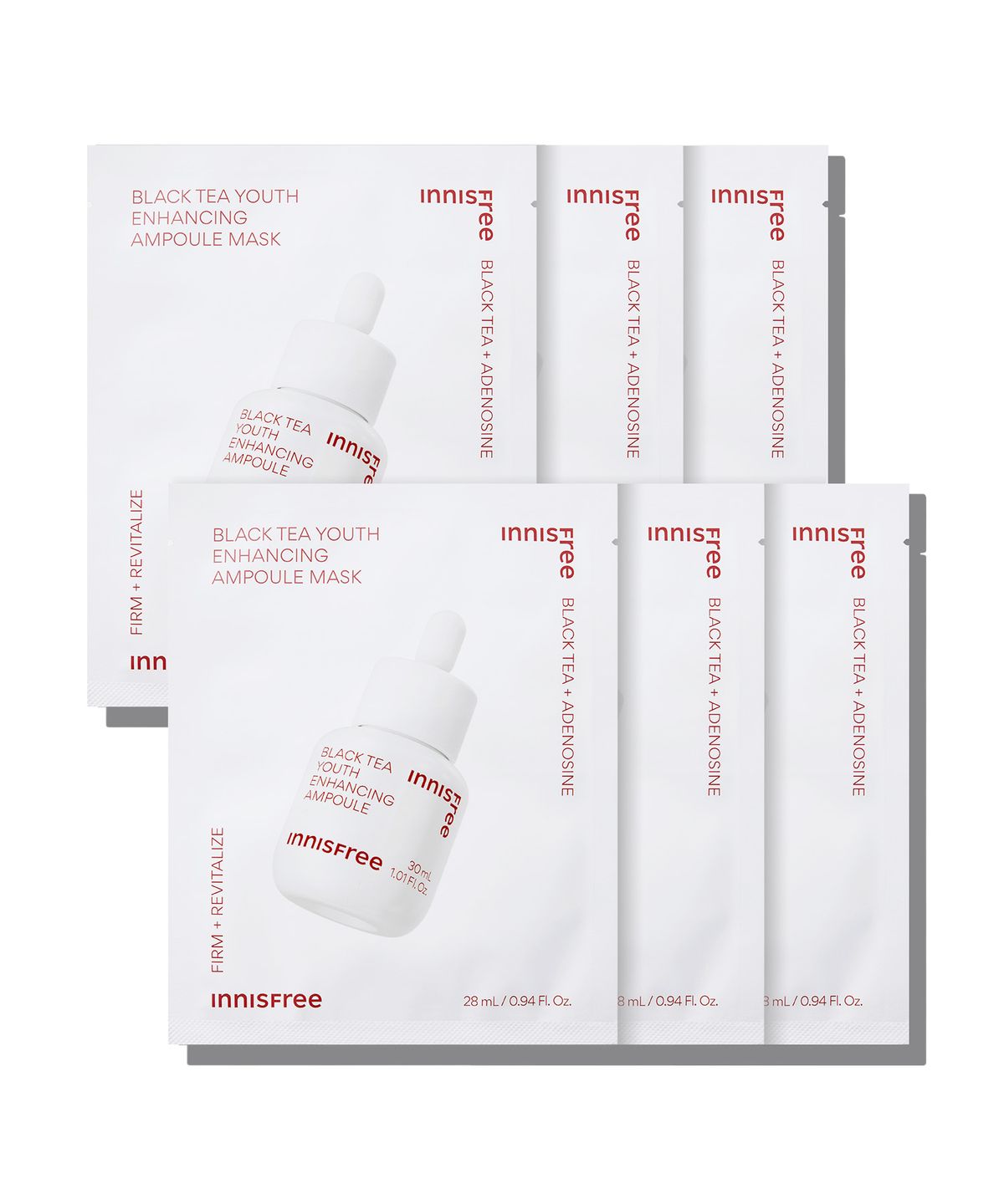 이니스프리(INNISFREE) 블랙티 유스 인핸싱 앰플 마스크 28mL 6매