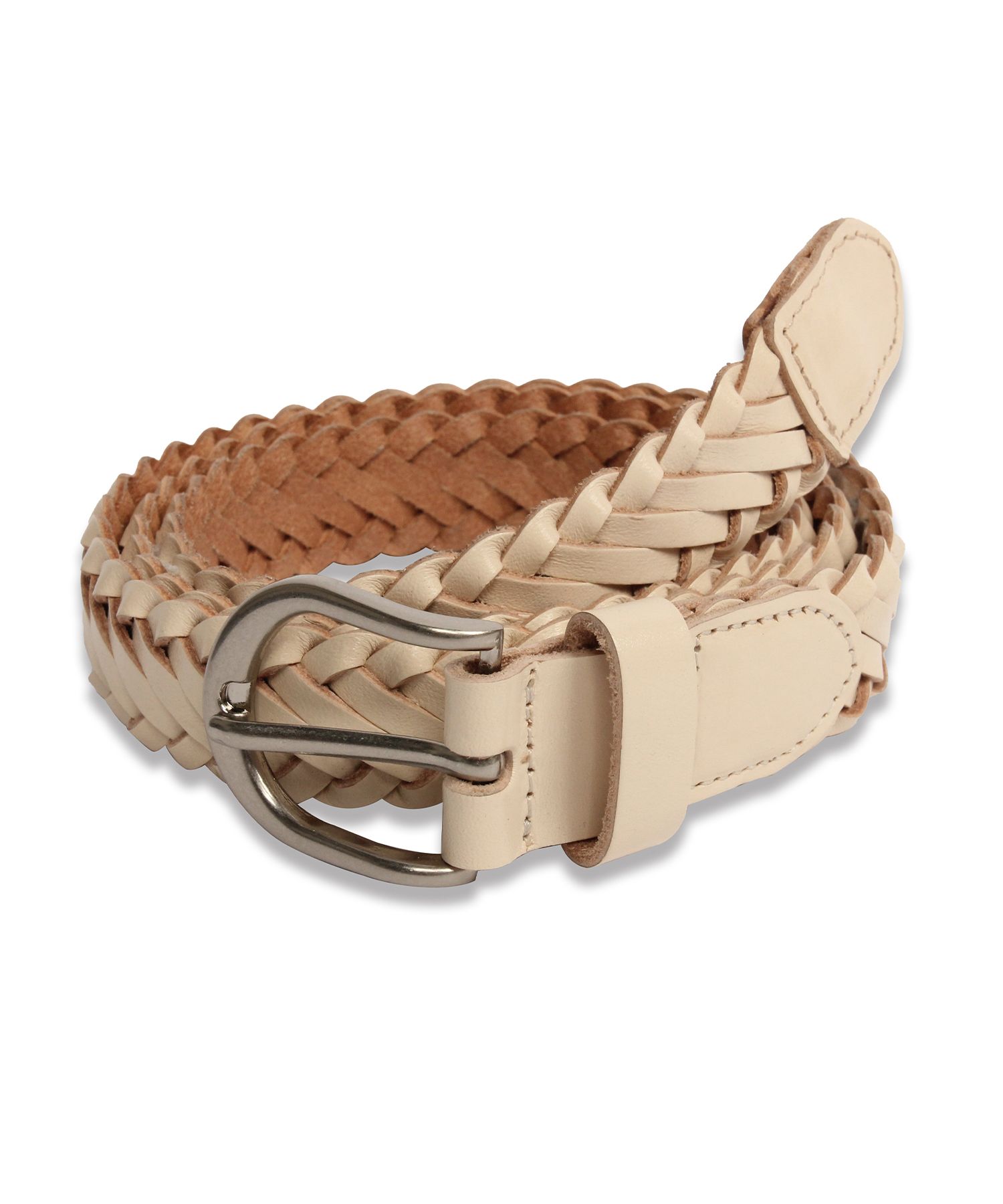 ●DOFFJASON● Simple Western Knotted Hard Leather Belt BEIGE MUSINSA | DOFFJASON Premium Simple Western Hard Leather Belt
