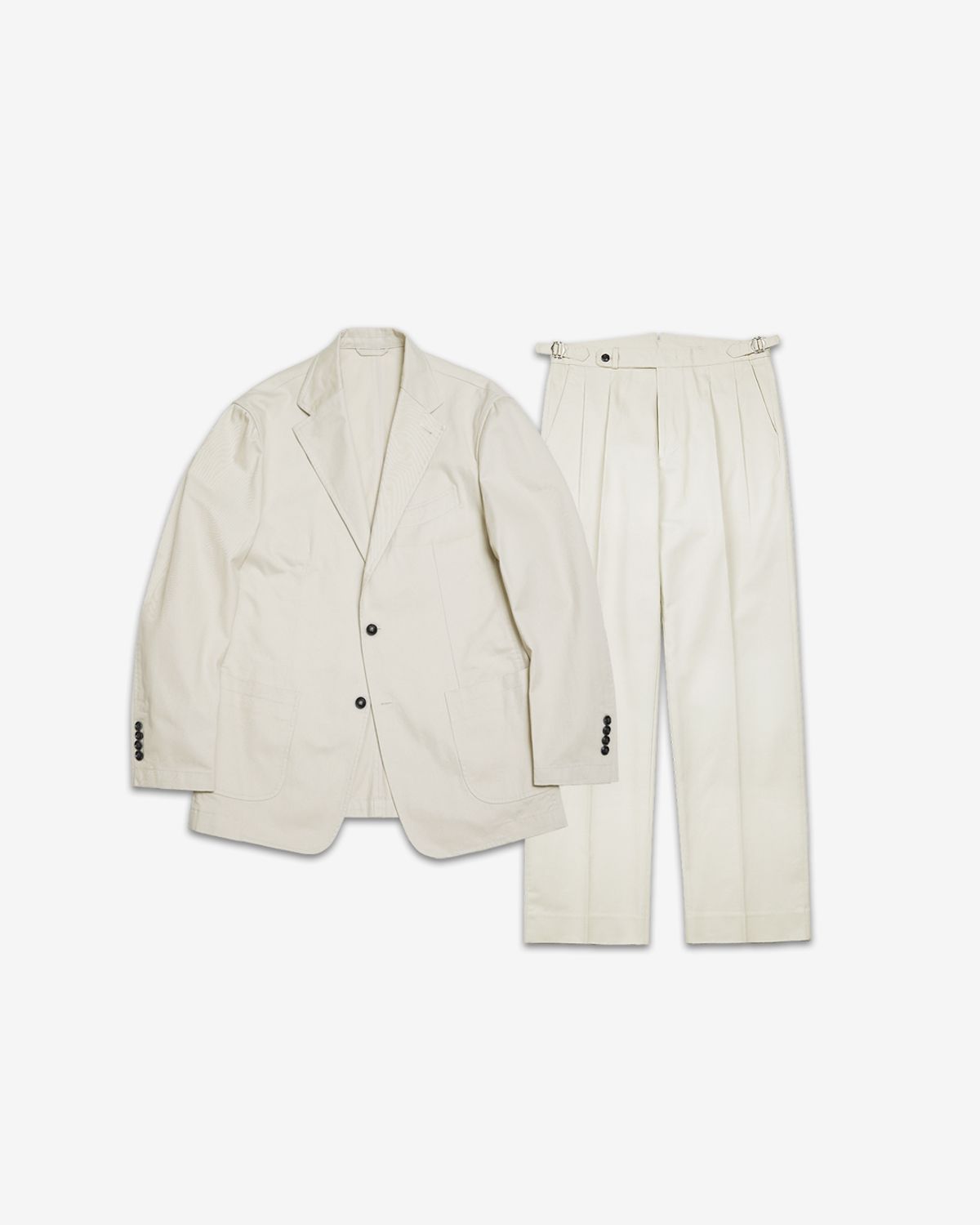솔티(SORTIE) Reve Cotton Washed Set-up (Ivory)