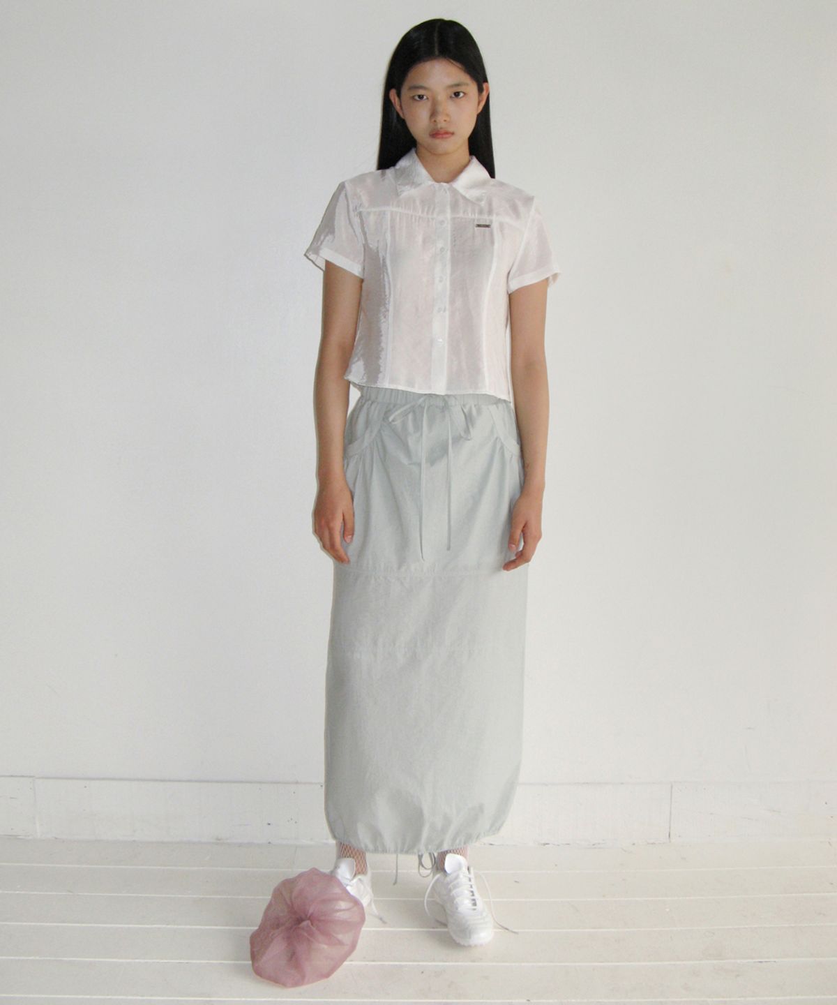 시눈(SINOON) STRING LONG SKIRT (MINT GREEN)