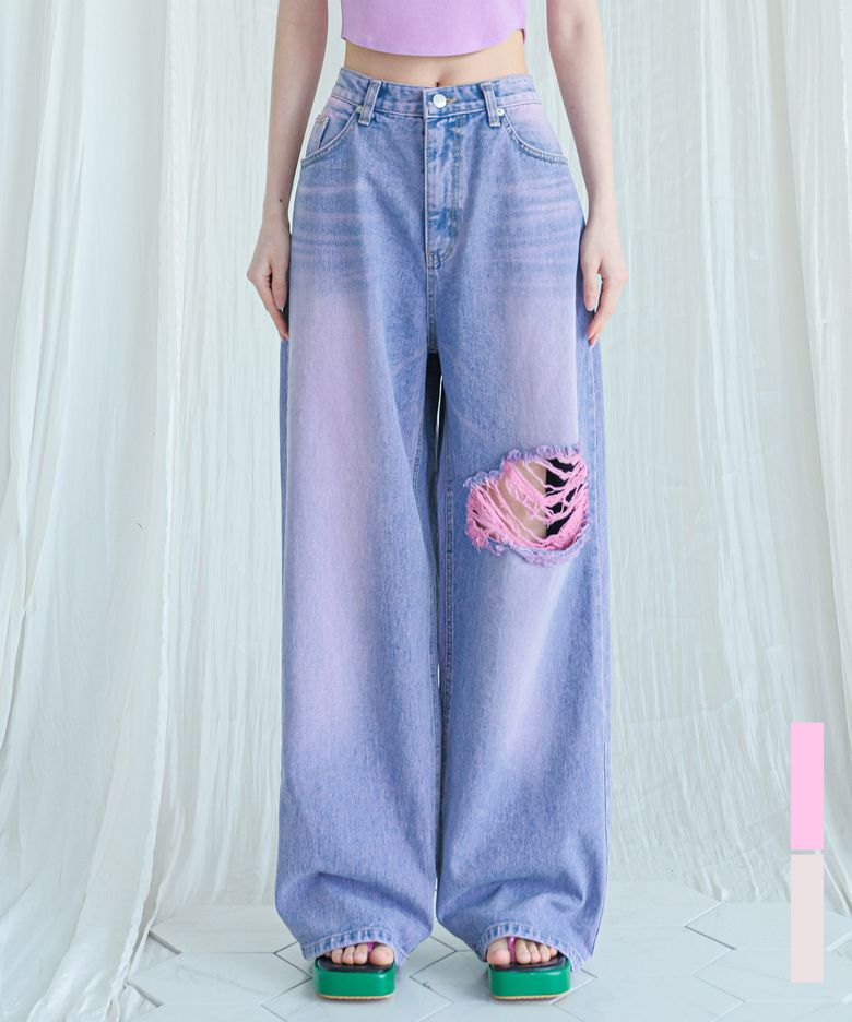 This is wide pants VINTAGE PINK