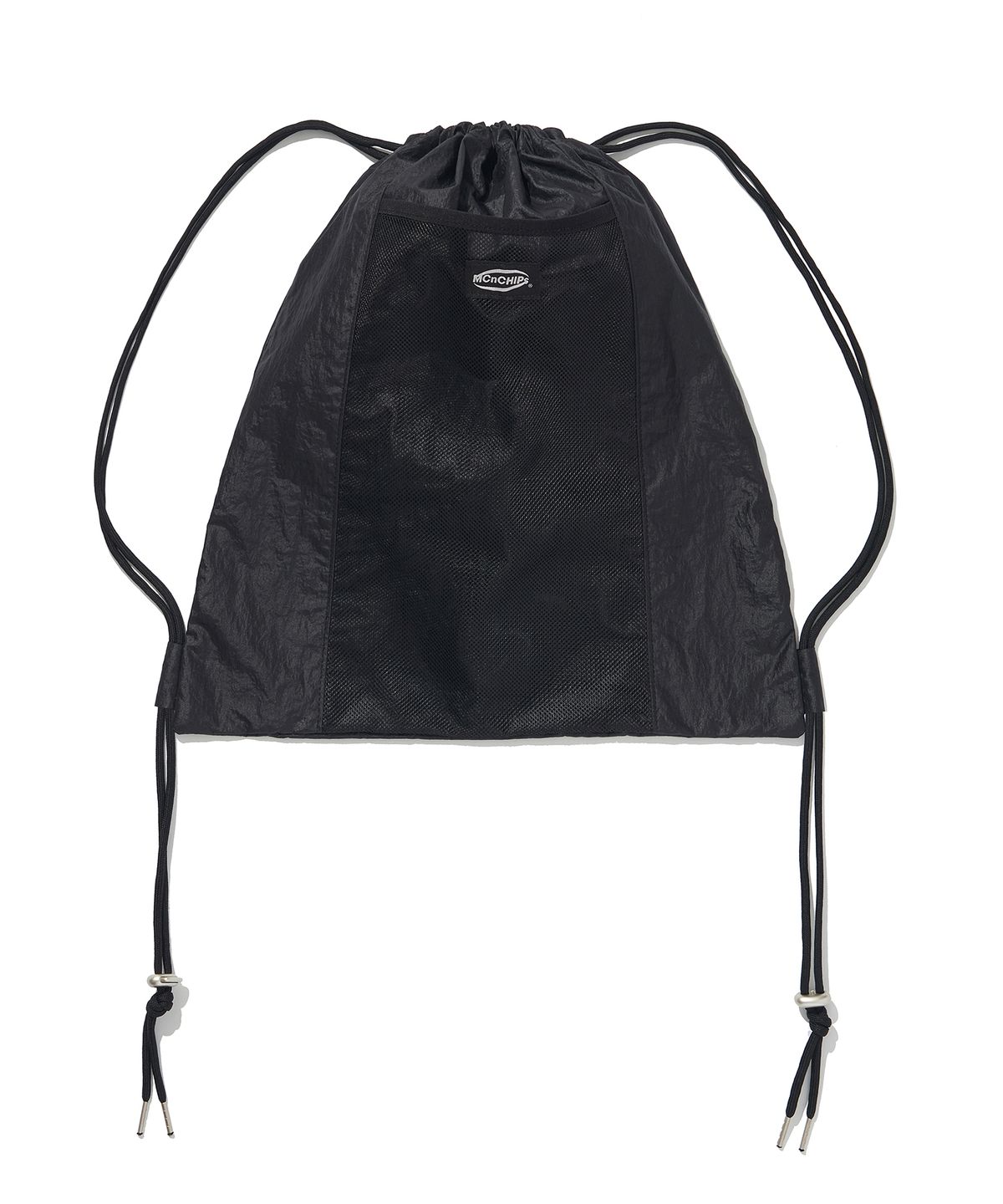맥앤칩스(MCNCHIPS) Metal velcro gym sack (black)