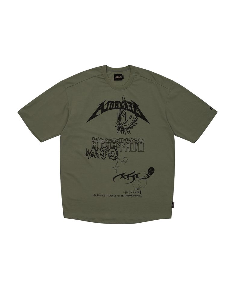 [PBA] AJO Collage T-Shirt [KHAKI]