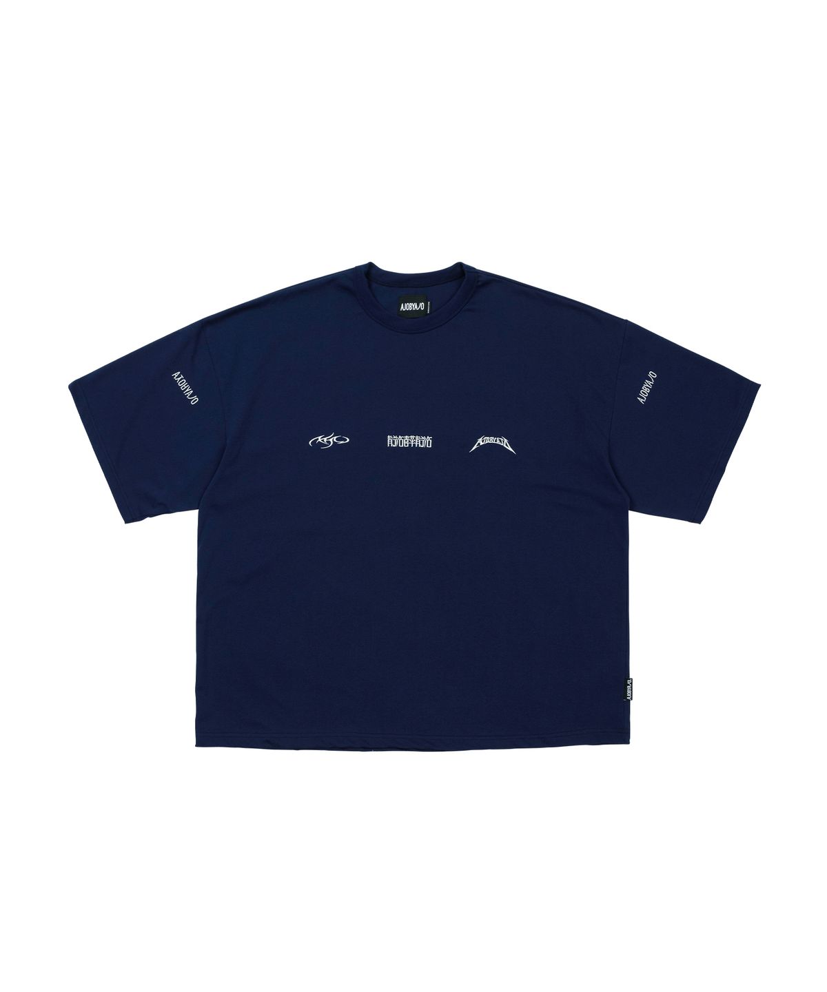 아조바이아조(AJOBYAJO) Total Logo T-Shirt [NAVY]