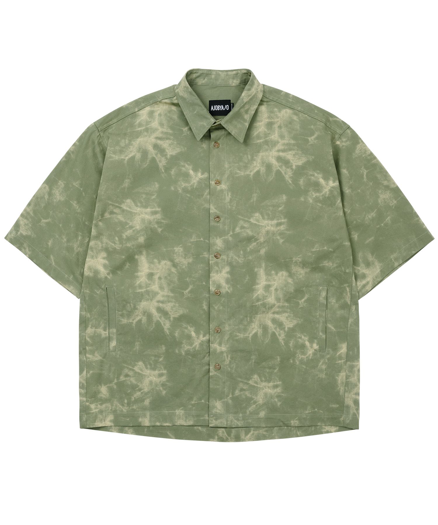 MUSINSA公式 | AJOBYAJO Tie-Dye Short Sleeves Shirt [MINT]