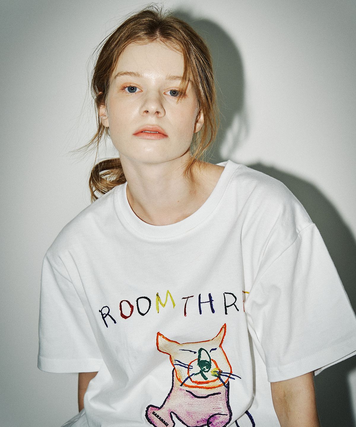 사라나기(SARANAGI) SE09-ROOM THRED TWO TSHIRT WHITE