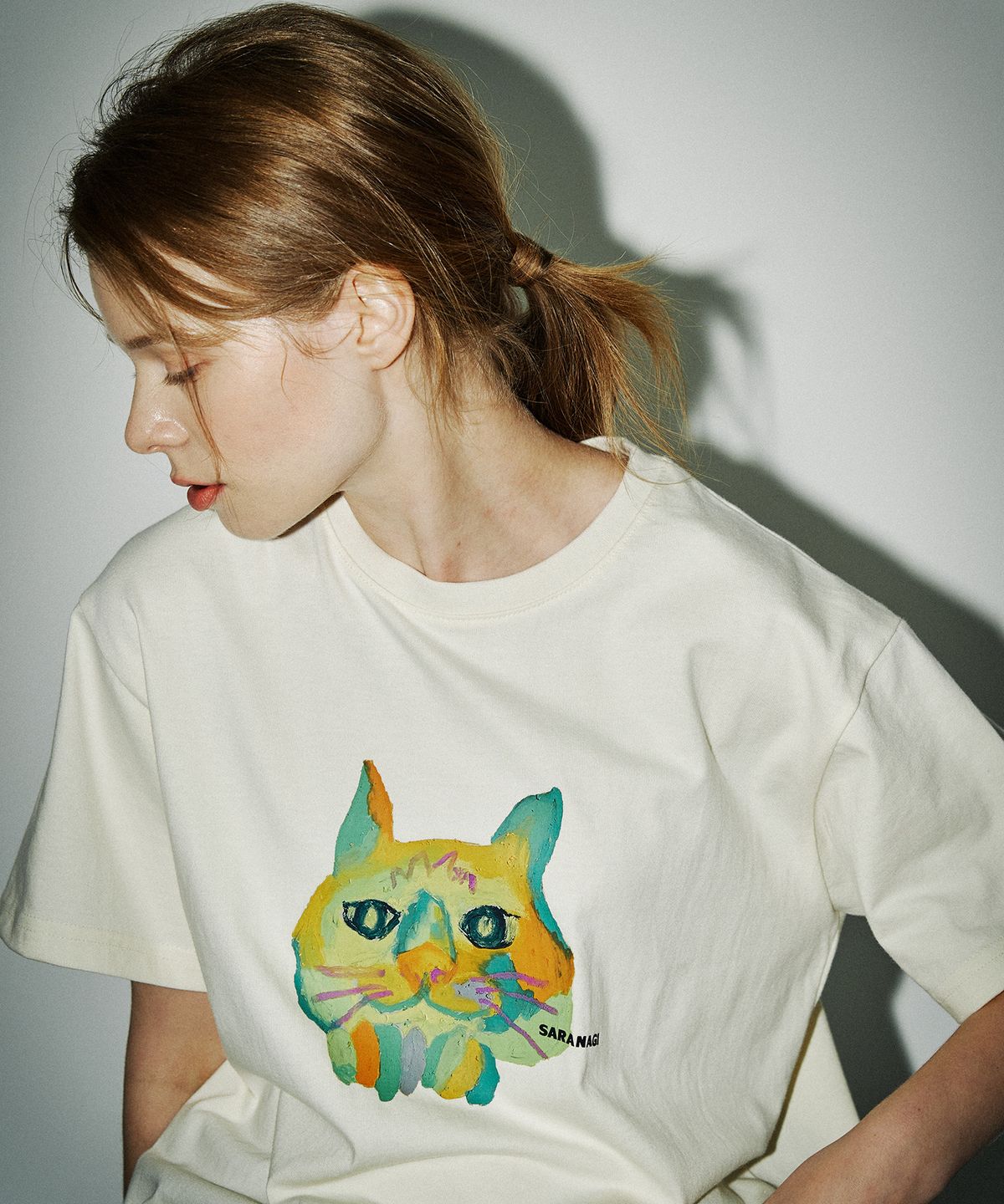 사라나기(SARANAGI) SE07-ROOM THRED TSHIRT CREAM