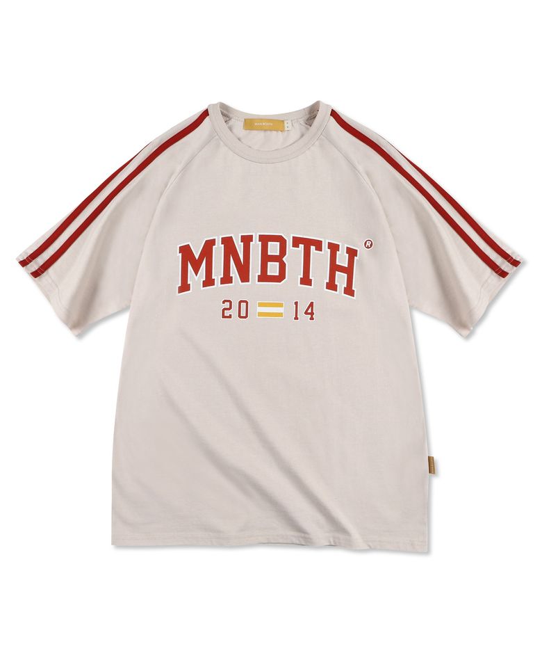 MNBTH Tape Raglan T-shirt(LIGHT BEIGE)