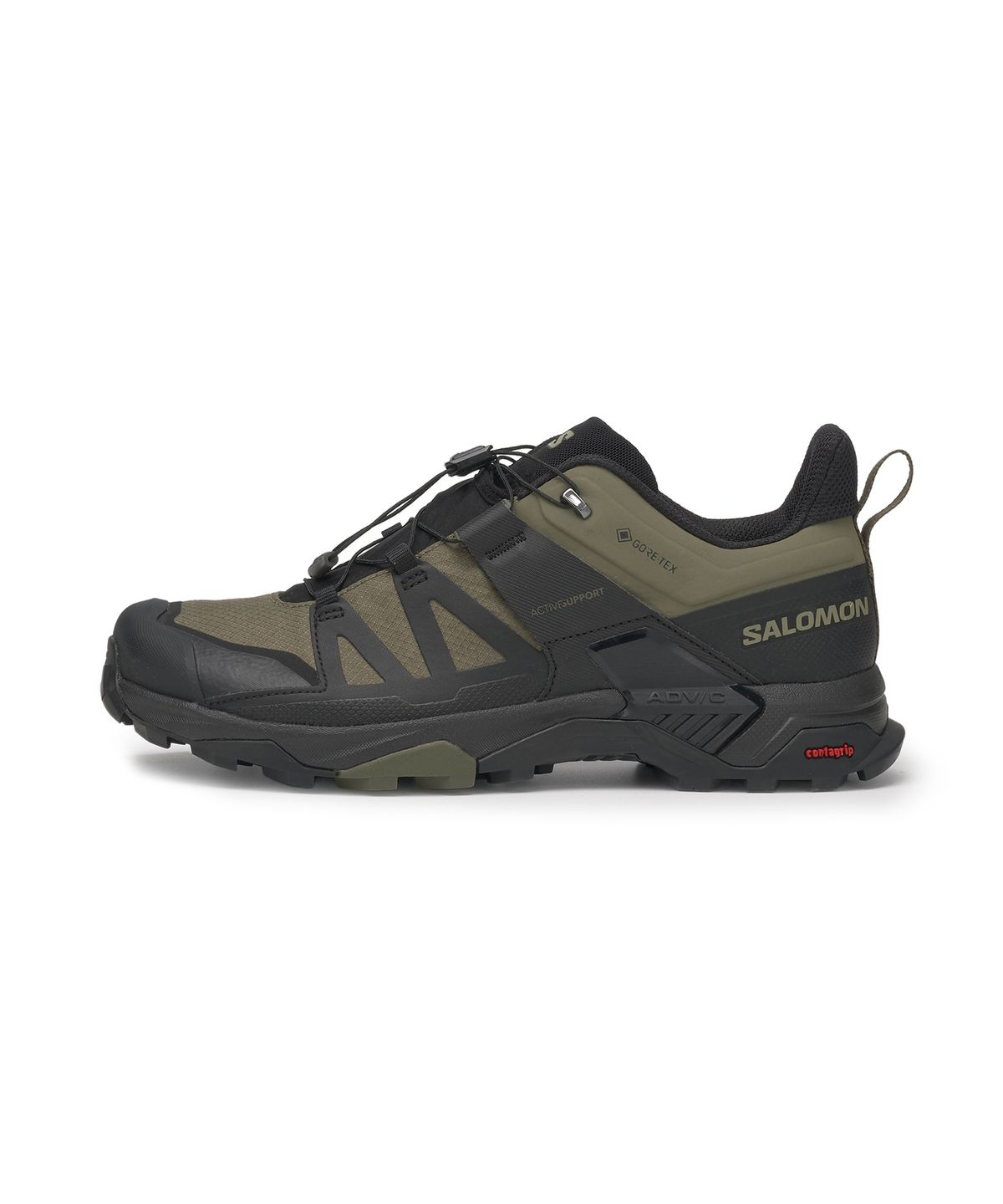 살로몬(SALOMON) X 울트라 4 GTX - 딥 리첸 그린:블랙:올리브 나이트 / L41385300