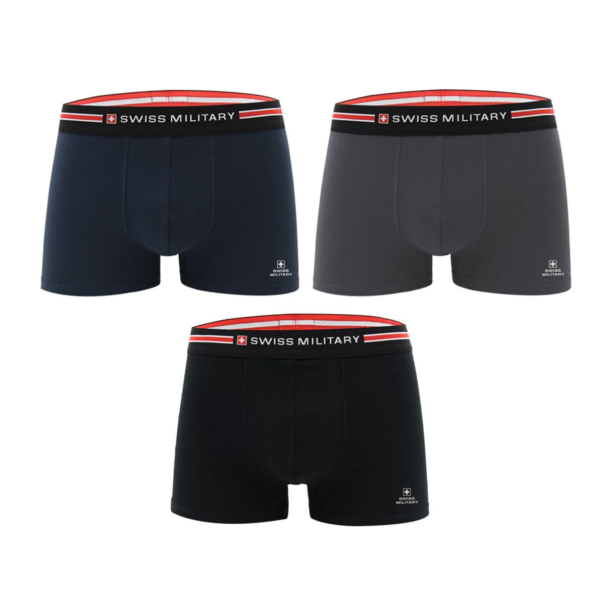스위스밀리터리 언더웨어(SWISS MILITARY UNDERWEAR) 남자팬티 면 드로즈 3종 A3P 세트