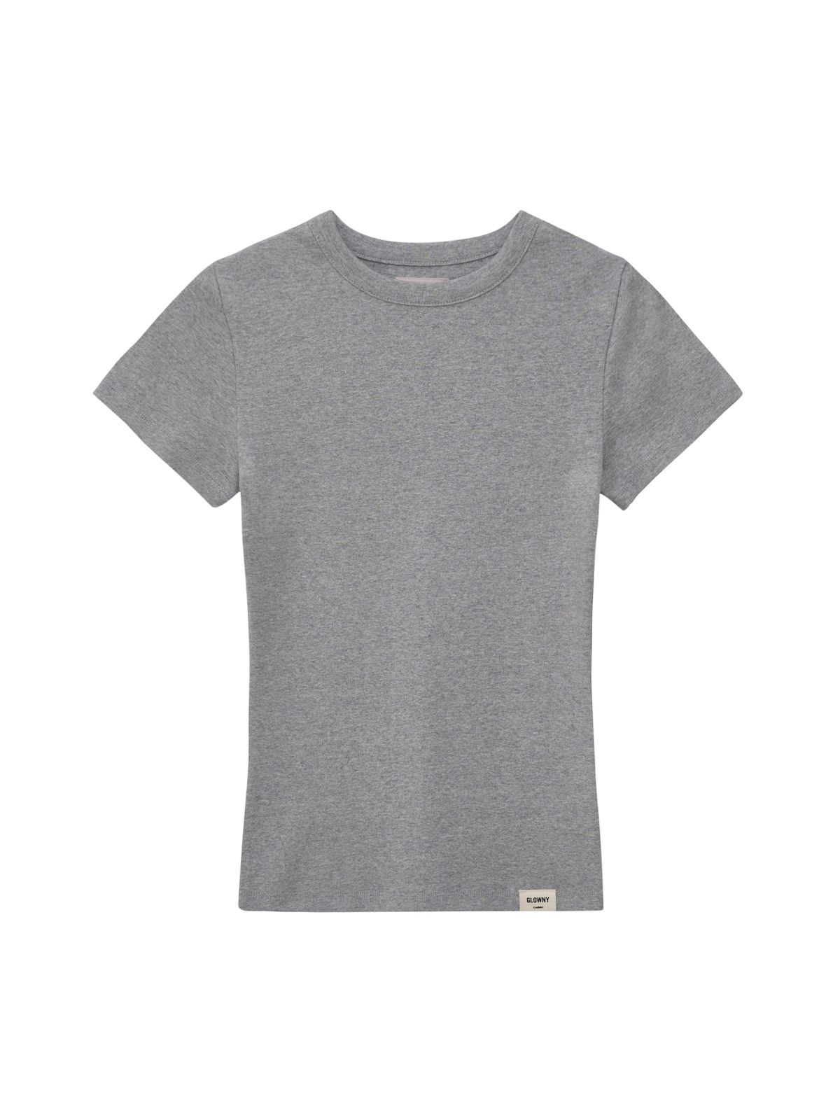 MUSINSA公式 | GLOWNY G CLASSIC FITTED TEE (GRAY)