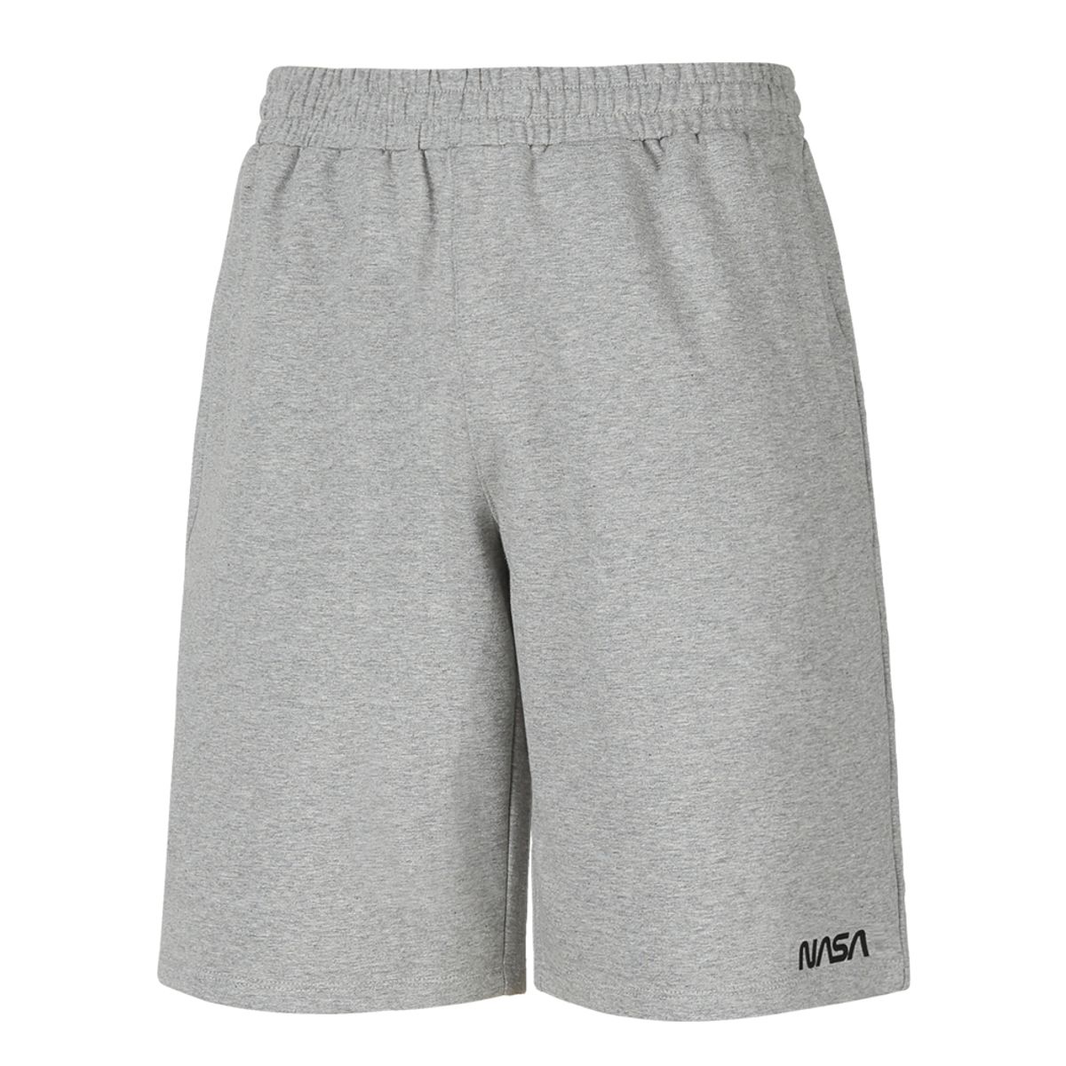 나사(NASA) 남녀공용 스웨이트 5부 면 반바지 밴딩 숏팬츠 MENS SWEAT SHORTS [라이트멜란지]