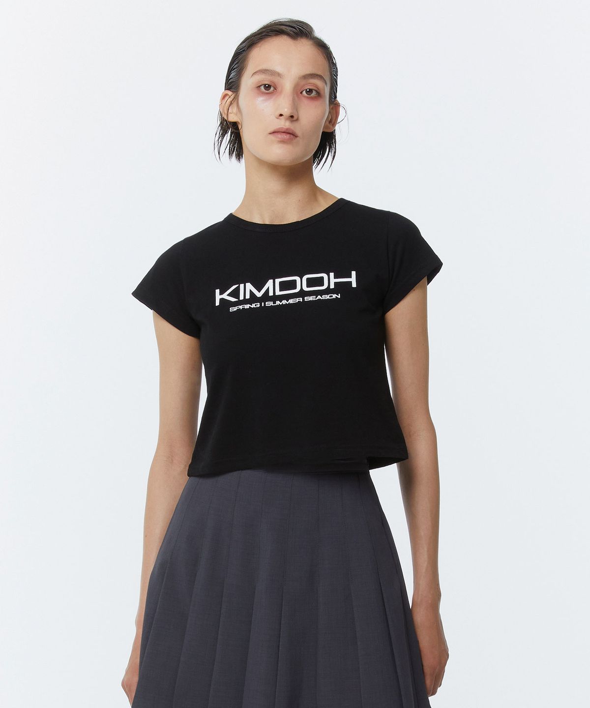 킴도(KIMDOH) LO-GO CROP TOP BLACK