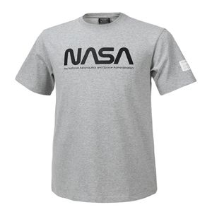 남녀공용 트레이닝 면혼방 라운드 반팔티 면티셔츠 [라이트멜란지]