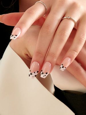 리유저블 네일팁 밀크 카우(코핀)