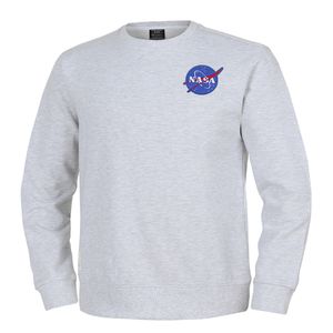 남녀공용 루즈핏 스웨트셔츠 와펜 맨투맨 티셔츠 [멜란지화이트]