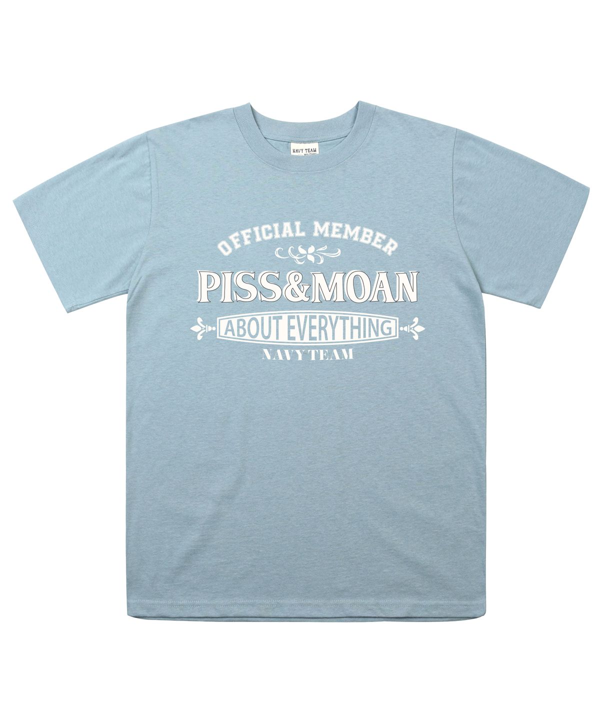 네이비팀(NAVYTEAM) NTV-OFFICIAL MEMBER PISS MOAN SHORT SLEEVE