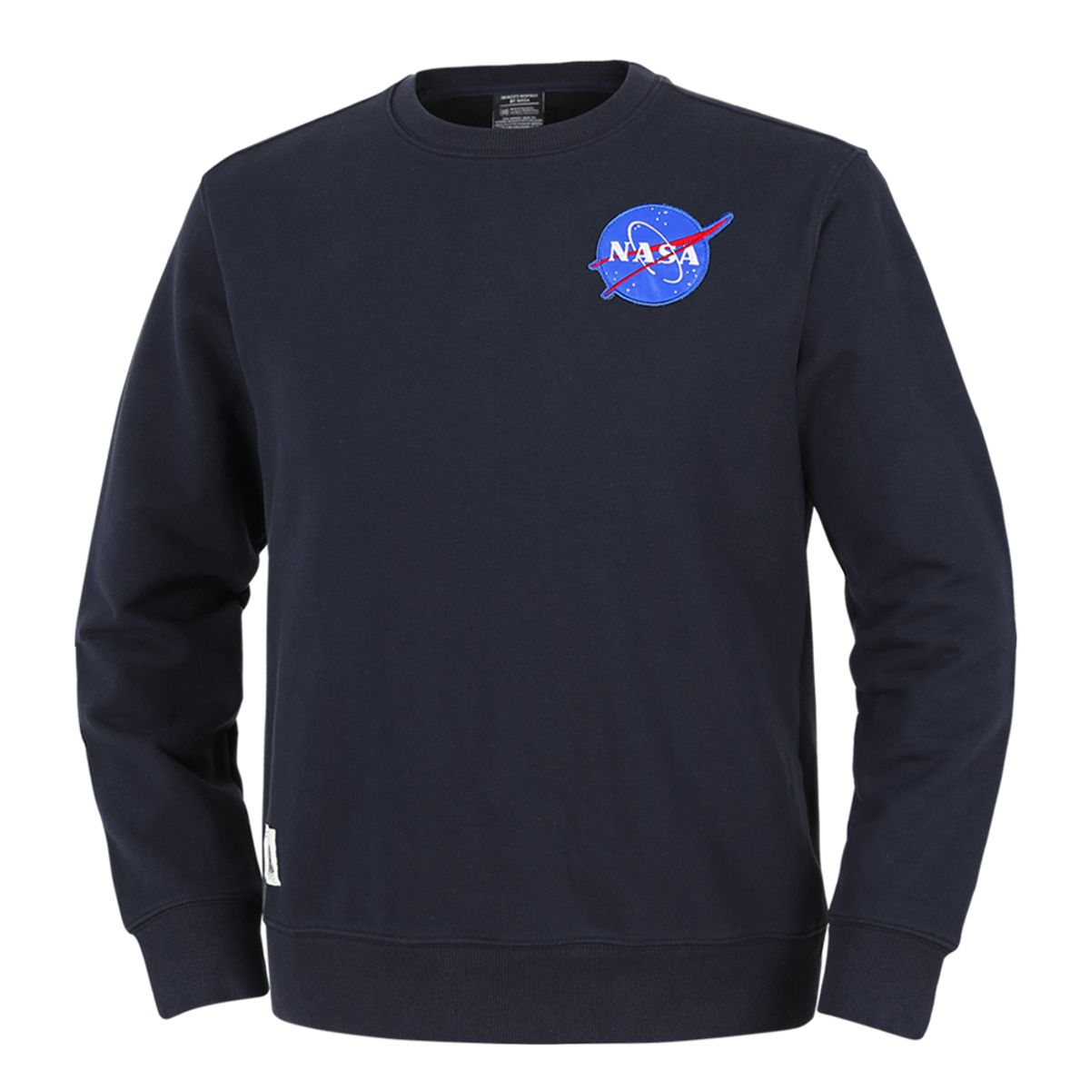 나사(NASA) 남녀공용 루즈핏 스웨트셔츠 와펜 맨투맨 티셔츠 [네이비]