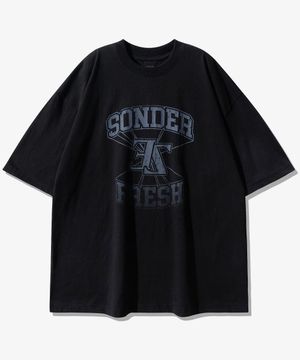 손더 반팔티셔츠 블랙 KMST6693