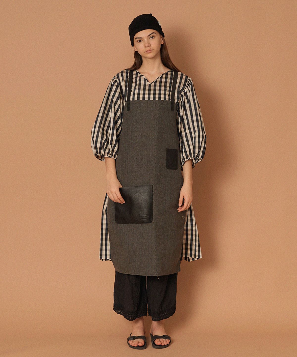 포디어웍스(4DEAWORKS) show n gree apron(3colors)
