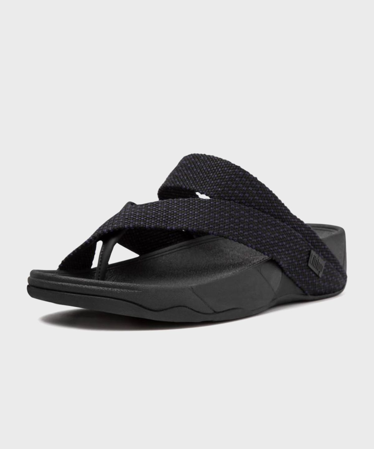 핏플랍(FITFLOP) 남성 슬링 위브 토포스트 쪼리 Black Blue