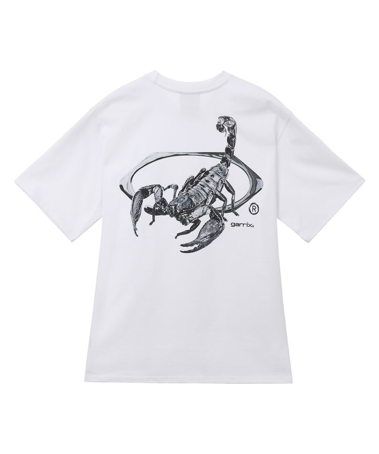 METAL Scorpion PRINT T-shirts (White)