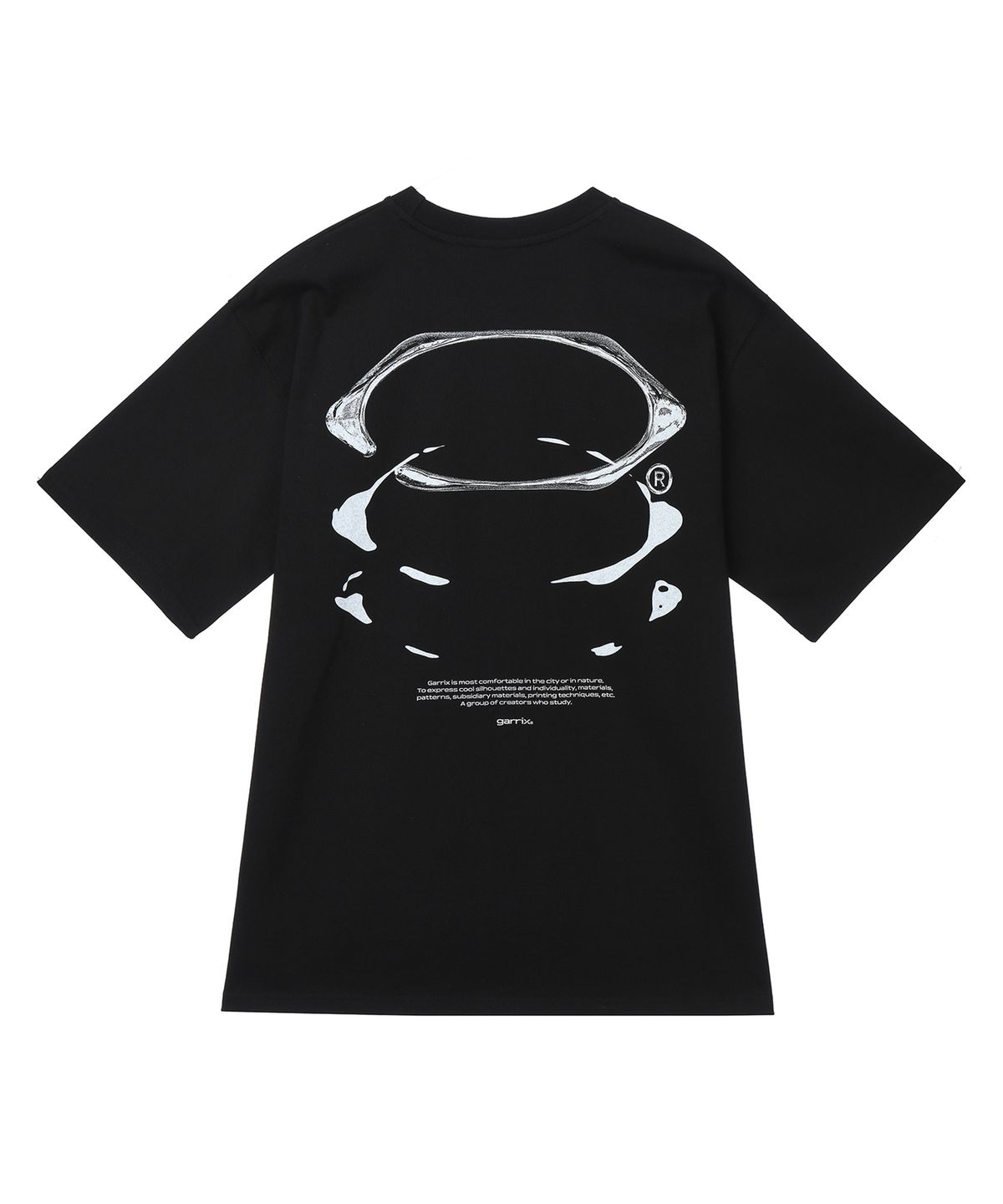 가릭스(GARRIX) Logo afterimage T-shirts (Black)