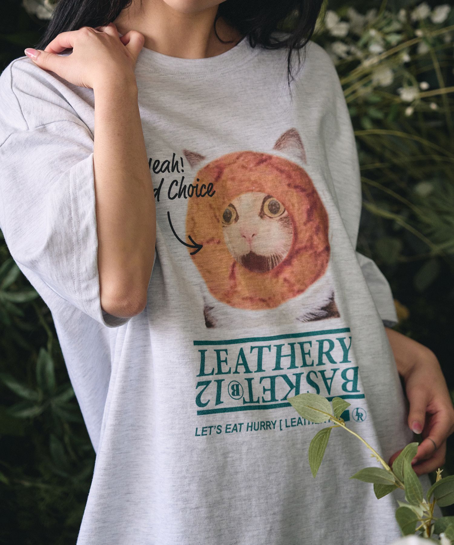 MUSINSA LEATHERY [Leathery X Basket 12] Yellow Cheese Cookie Cat