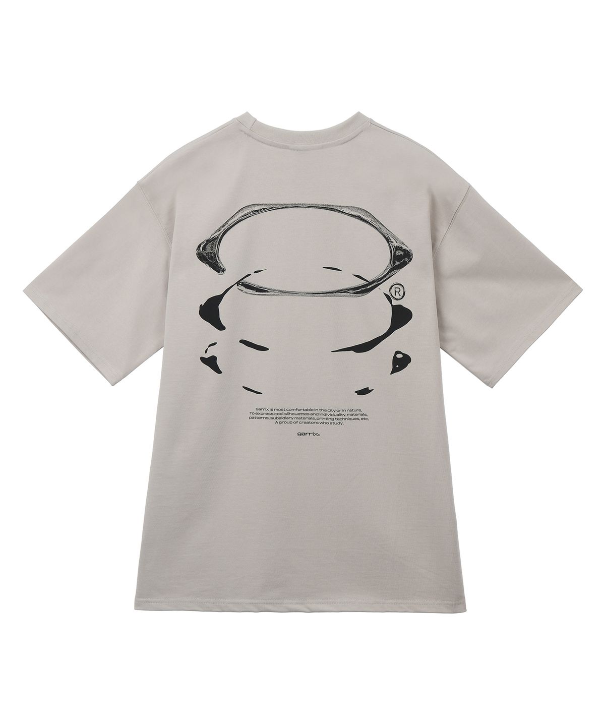 가릭스(GARRIX) Logo afterimage T-shirts (Light Khaki)