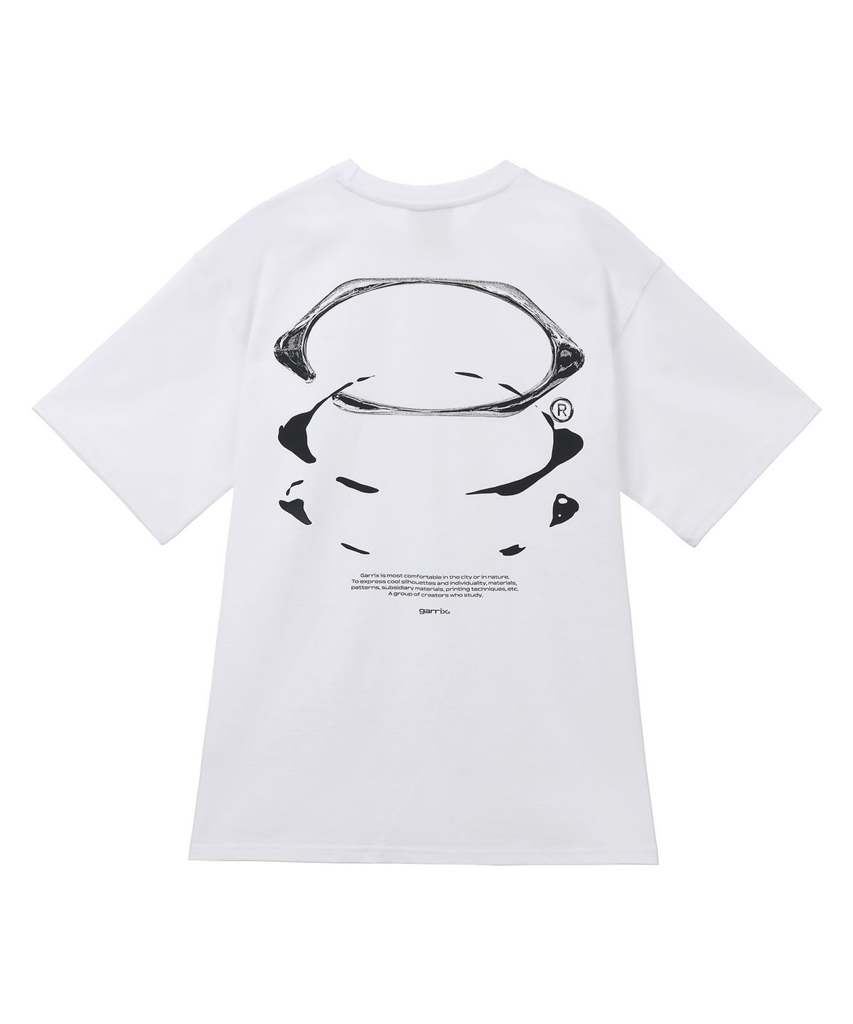 가릭스(GARRIX) Logo afterimage T-shirts (White)