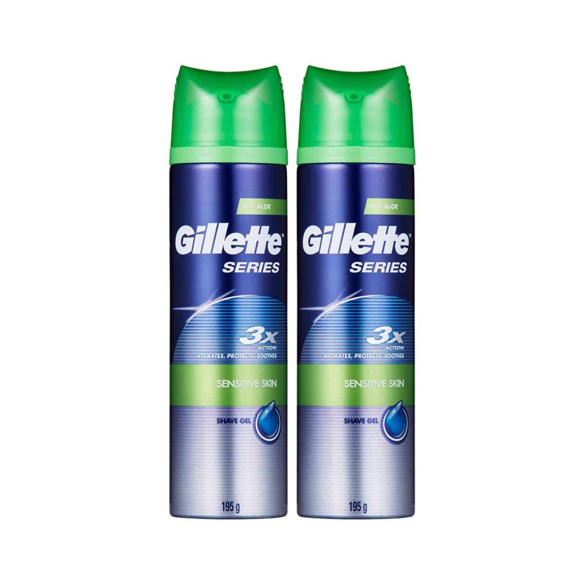 질레트(GILLETTE) 면도젤 시리즈 젤 센서티브 195g 2개