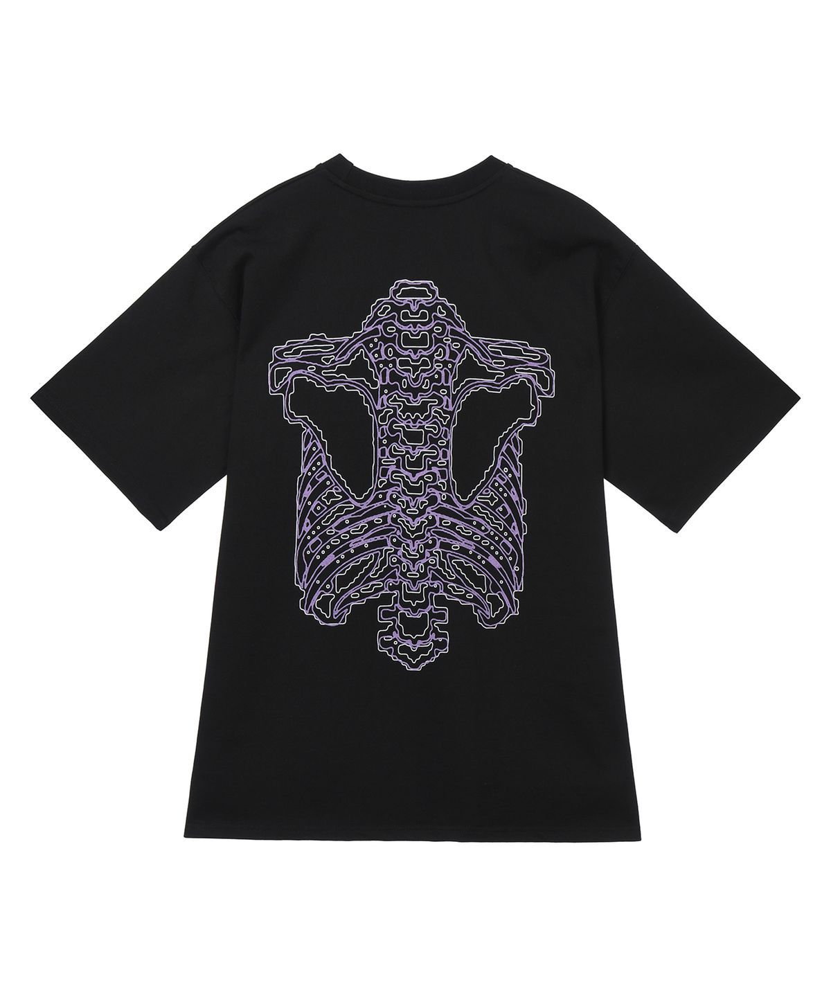 가릭스(GARRIX) Back side bone T-shirts (Black)