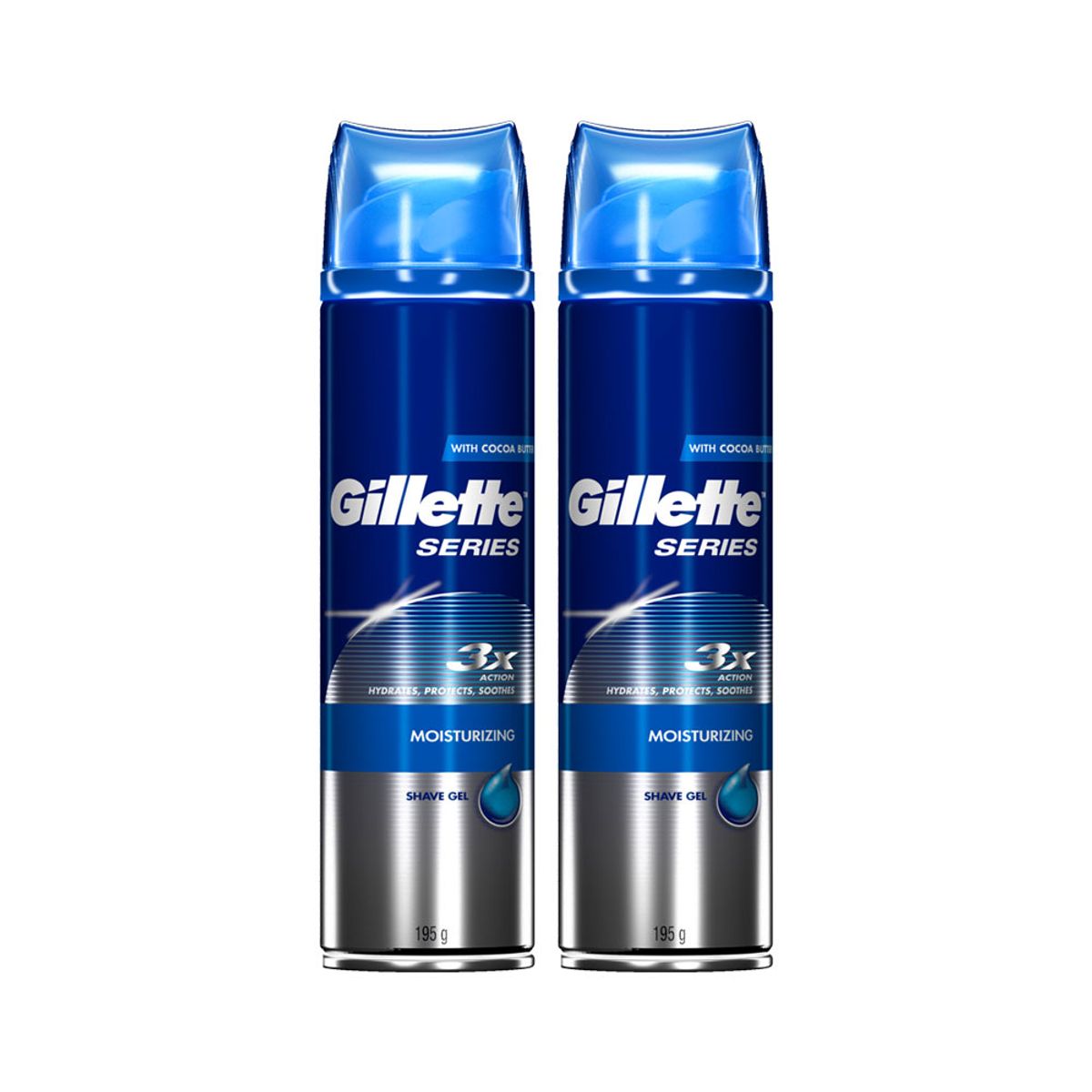 질레트(GILLETTE) 면도젤 시리즈 젤 모이스춰라이징 195g 2개