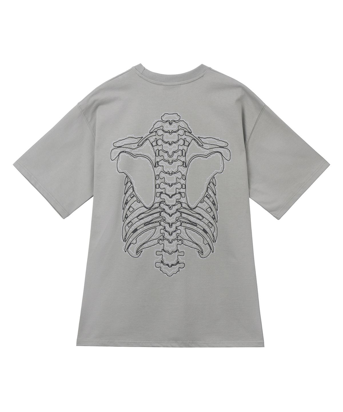 가릭스(GARRIX) Back side bone T-shirts (Gray)