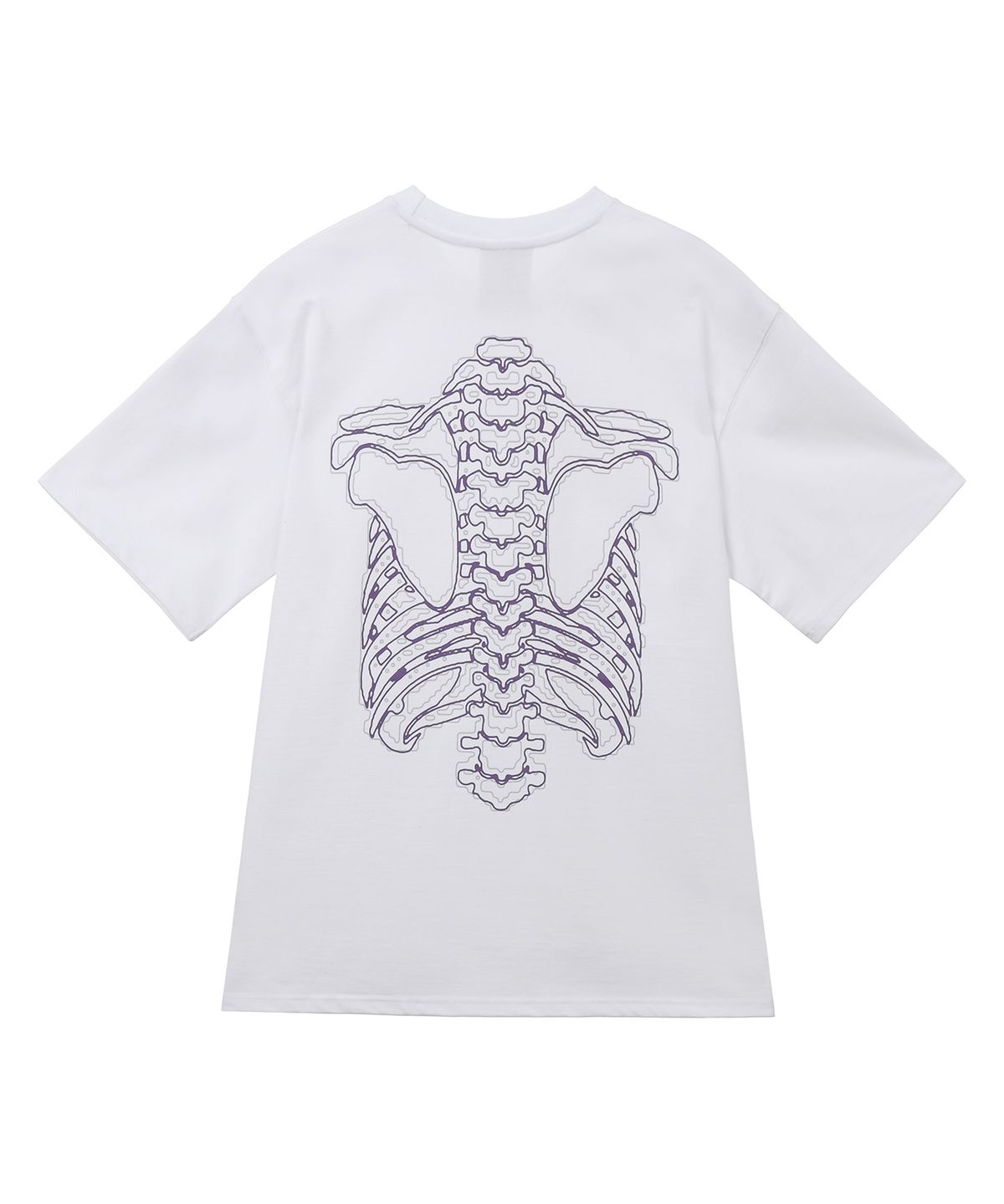 가릭스(GARRIX) Back side bone T-shirts (White)