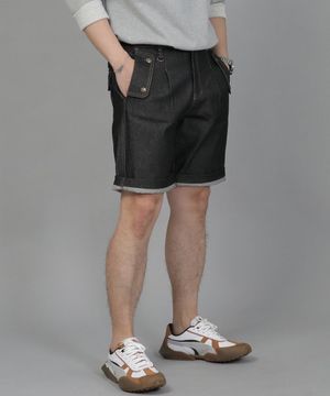 잉글리시맨  하프밴드 데님쇼츠 EMH-339 블랙데님