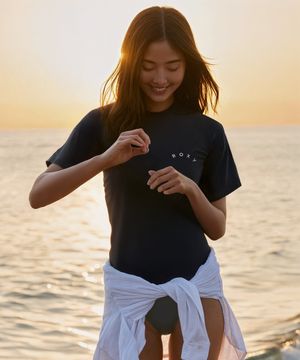 엔조이웨이브 반소매 루즈핏 래쉬가드 KVJ0