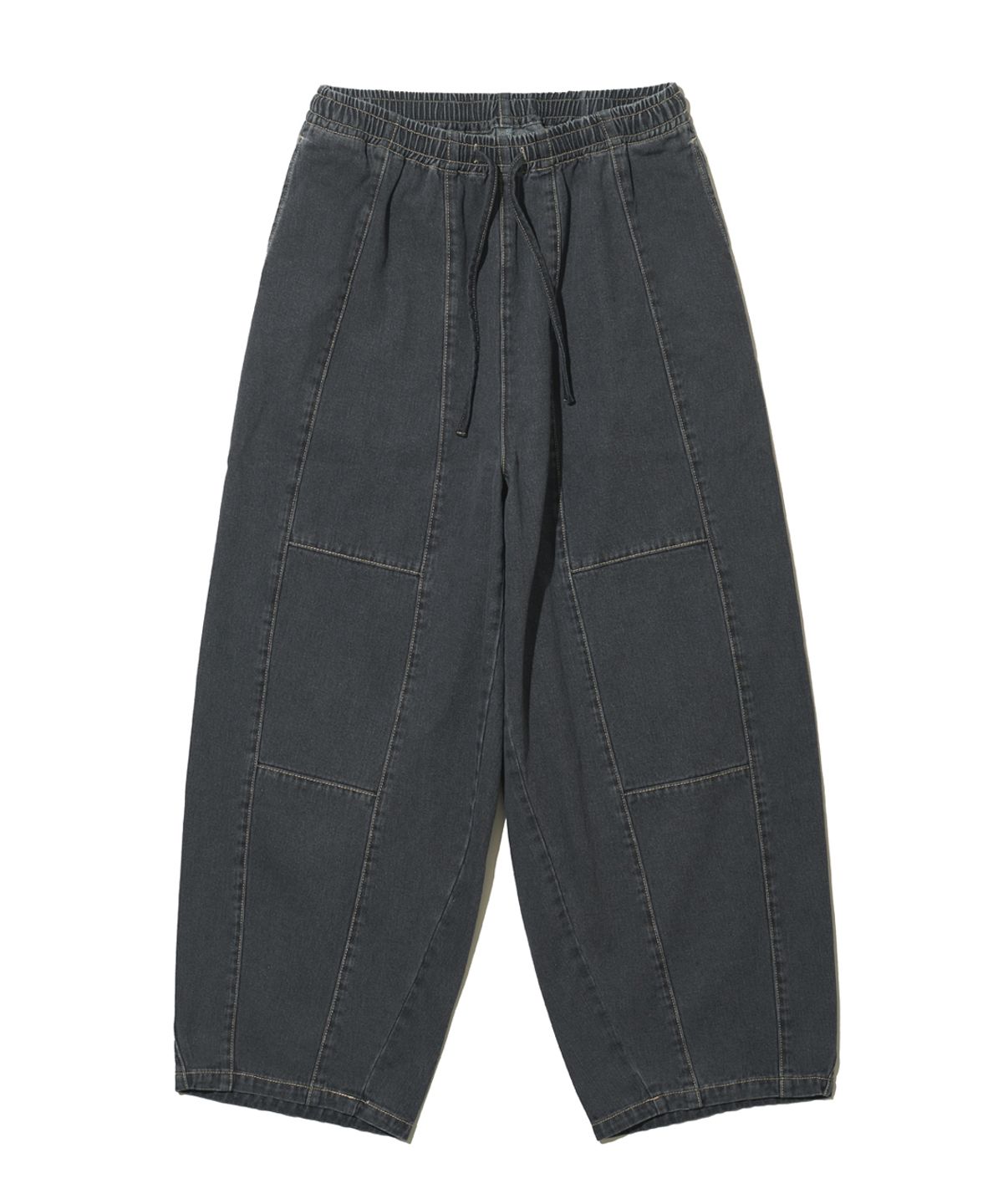 빅유니온(BIG UNION) DENIM HERITAGE WIDE PANTS / BLACK DENIM
