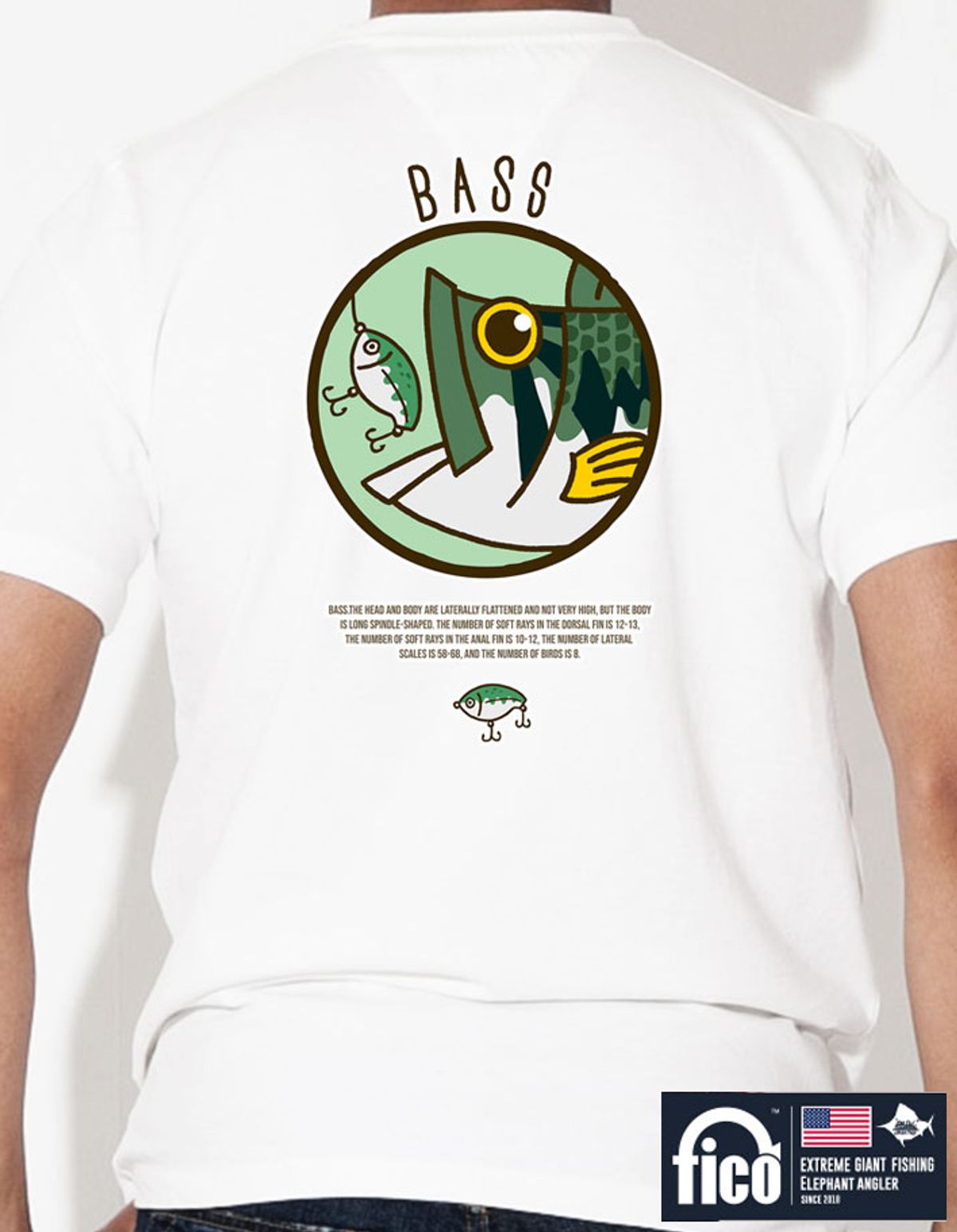 돌돌(DOLDOL) FICO_tshirts-120 익스트림 낚시 브랜드 피코 시즌2 캐릭터 그래픽 디자인 티셔츠