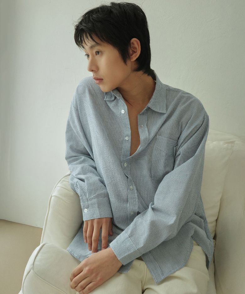 시어서커 스트라이프 셔츠(4col)