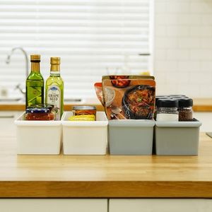 손잡이 팬트리 수납정리함 바구니 소4개