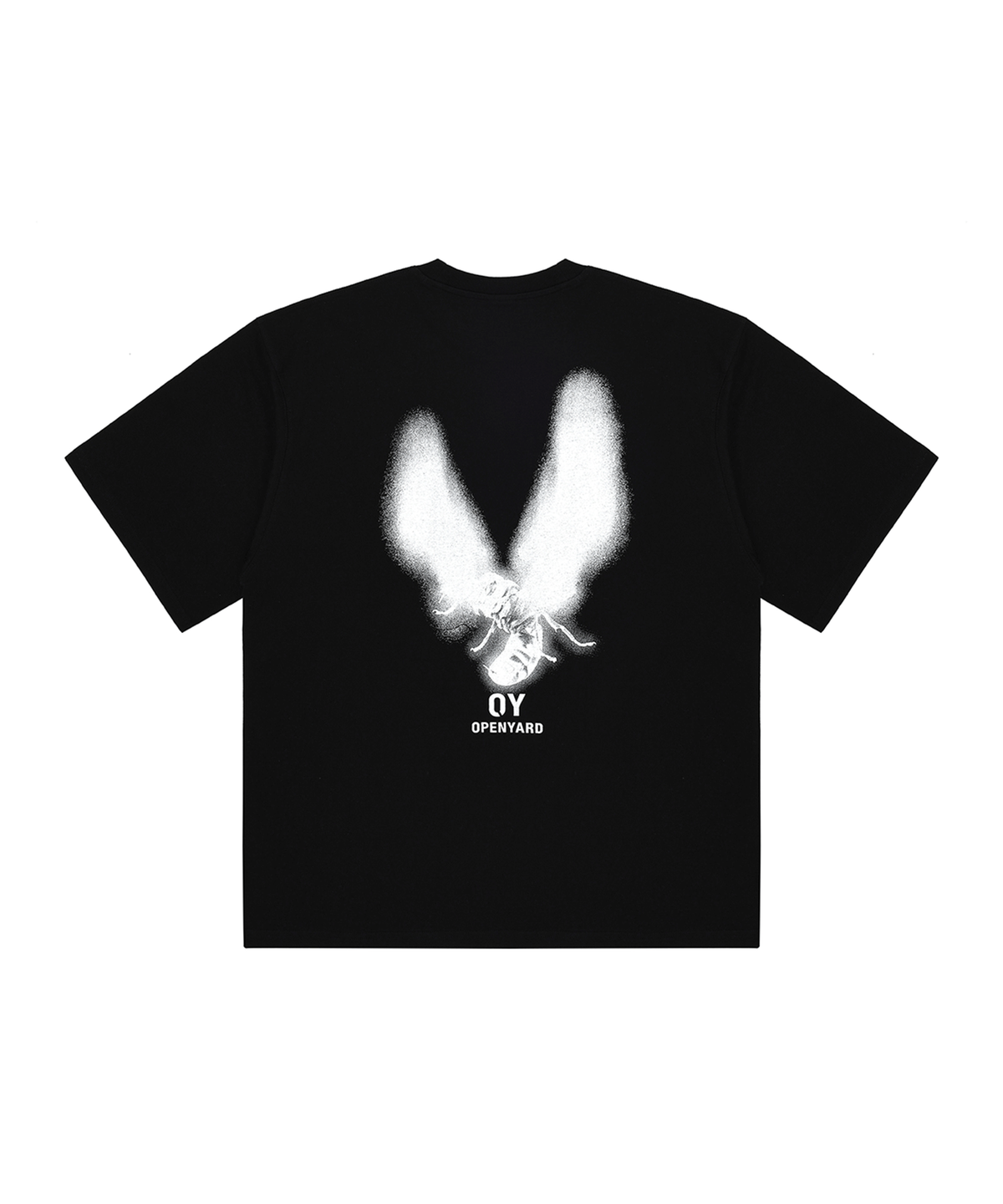 오픈야드(오와이)(OPENYARD(OY)) FEATHER LOGO T-BLACK