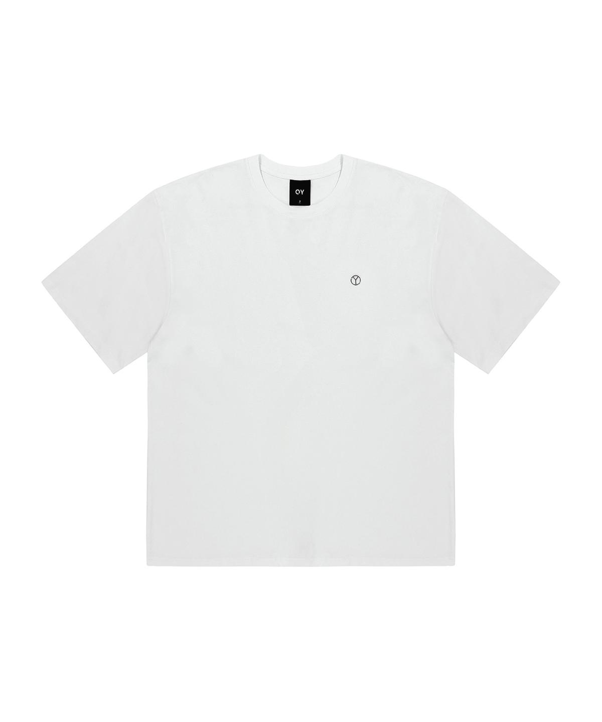 오픈야드(오와이)(OPENYARD(OY)) BACK METAL ZIPPER LOGO T-WHITE